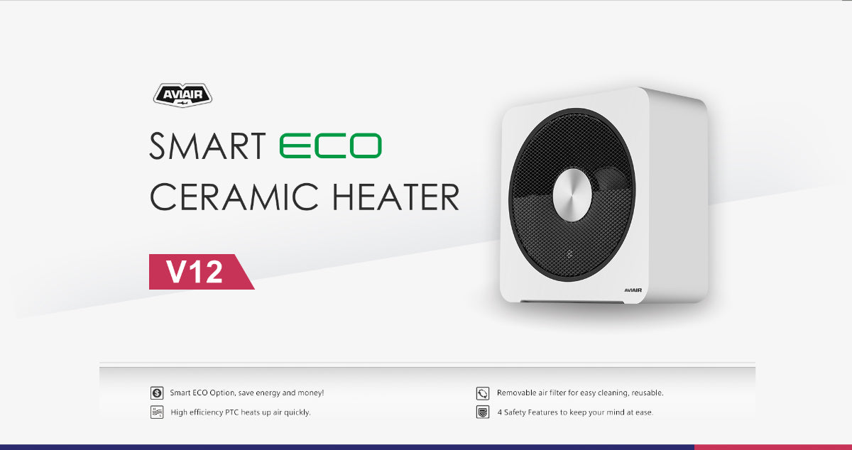 AVIAIR Intelligent Eco Ceramic Heater V12