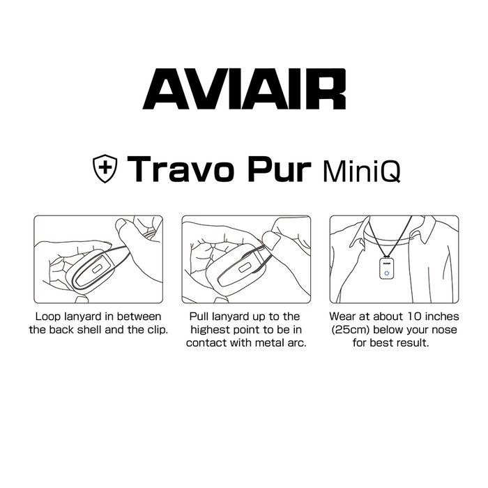 AVIAIR Lanyard For Travo Pur MiniQ Personal Air Purifier
